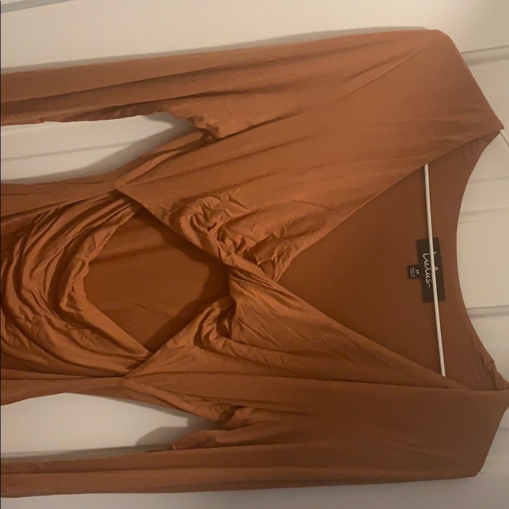 Burnt orange dress
